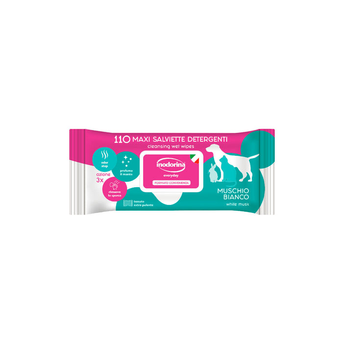 Wet Wipes for Pets Inodorina 110 Units