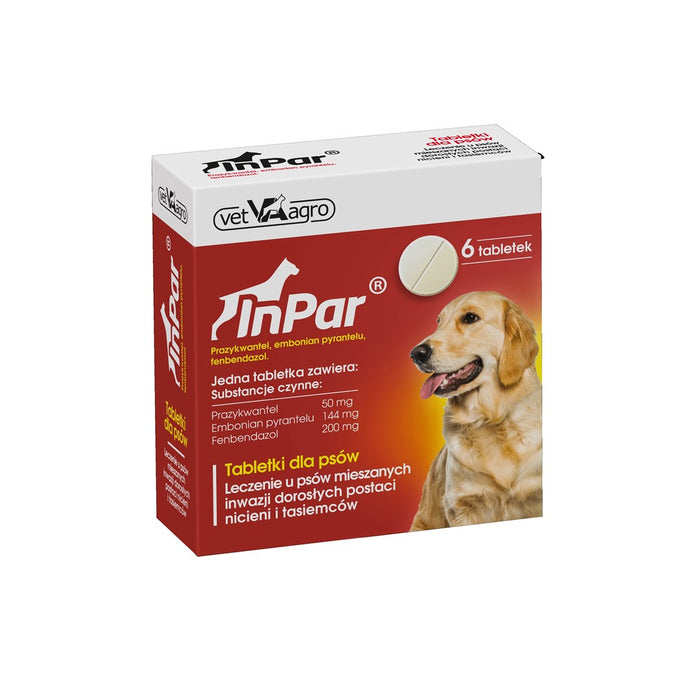 VETAGRO InPar - deworming tablet for dogs - 6 pcs