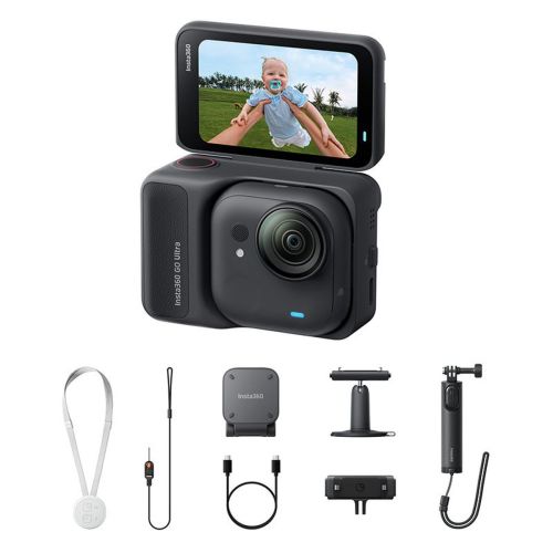 Insta360 GO Ultra Action Camera 4K Creator Bundle Midnight Black EU