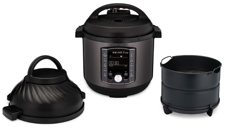 COMBINED MULTICOOKER INSTANT POT PRO CRISP+AIR FRYER, HERMETIC, 2 LIDS 7.60 L, 7.60 L, COMBINED
