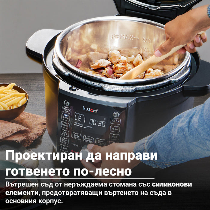 COMBINED MULTICOOKER INSTANT HERMETIC, DUO CRISP ULTIMATE LID 6.2L 1 LID COMBINED, HERMETIC,