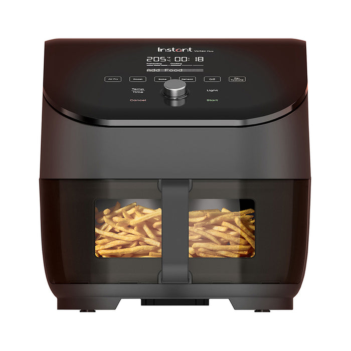 Healthy cooking device INSTANT VORTEX PLUS CLEARCOOK, WITH WINDOW 5.70 L, TIMER, BLACK