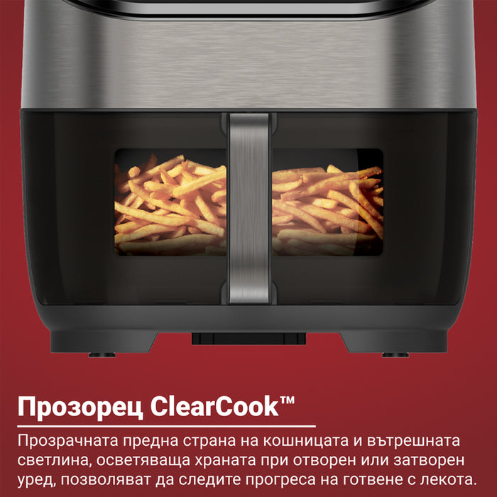 Healthy cooking appliance INSTANT VORTEX PLUS CLEARCOOK & ODOURERASE 5.7 L, STAINLESS STEEL, FILTER, WITH WINDOW 5.70 L, TIMER