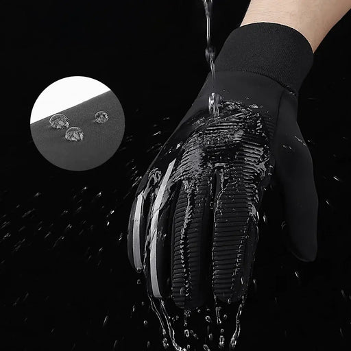 Insulated anti-slip sports phone gloves (size XL) - black - Cycling gloves<<<HurtelXML