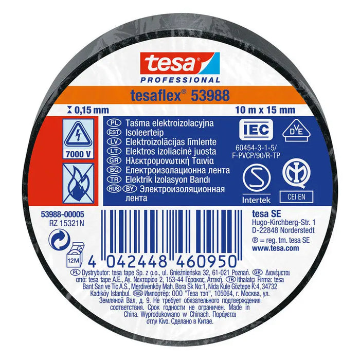 INSULATING TAPE 10M/15MM TESA TESA - Изолационни материали<<<Електроматериали<<<Строителни