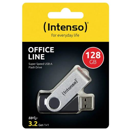 Intenso USB Flash Drive 3.2 128GB Office Line - USB памети<<<Компютърна периферия<<<ValiAPI&&&Компютър Мрежи и