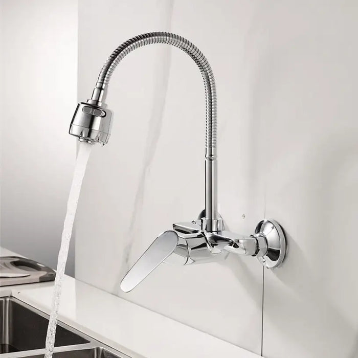 INTER CERAMIC LINNI WALL-MOUNTED KITCHEN FAUCET WITH MOVEABLE SHOWER - Смесители за кухня<<<Кухня<<<Praktiker