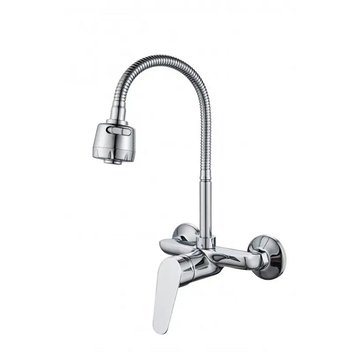 INTER CERAMIC LINNI WALL-MOUNTED KITCHEN FAUCET WITH MOVEABLE SHOWER - Смесители за кухня<<<Кухня<<<Praktiker