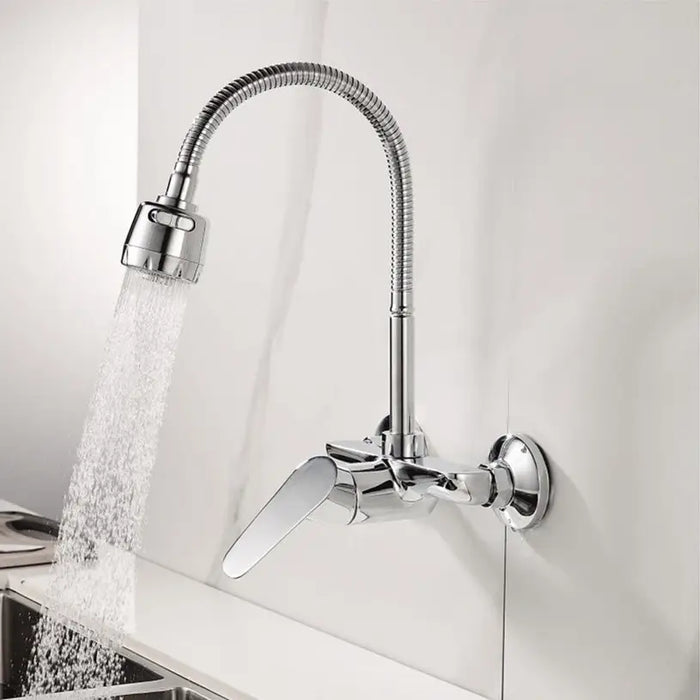 INTER CERAMIC LINNI WALL-MOUNTED KITCHEN FAUCET WITH MOVEABLE SHOWER - Смесители за кухня<<<Кухня<<<Praktiker