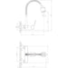 INTER CERAMIC LINNI WALL-MOUNTED KITCHEN FAUCET WITH MOVEABLE SHOWER - Смесители за кухня<<<Кухня<<<Praktiker