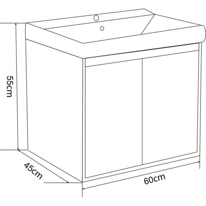 BATHROOM BASE CABINET ICP 6055 WOODEN IC