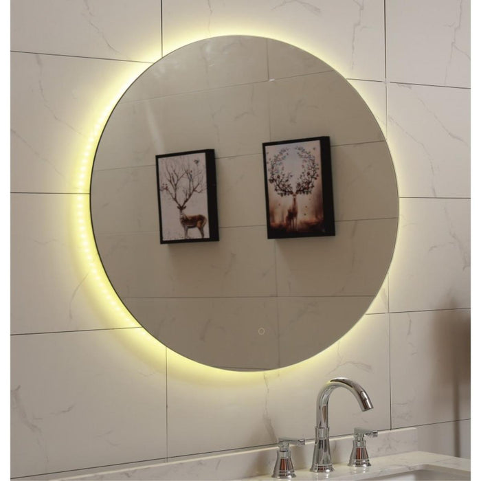 BATHROOM MIRROR WITH BUILT-IN LED 100 CM