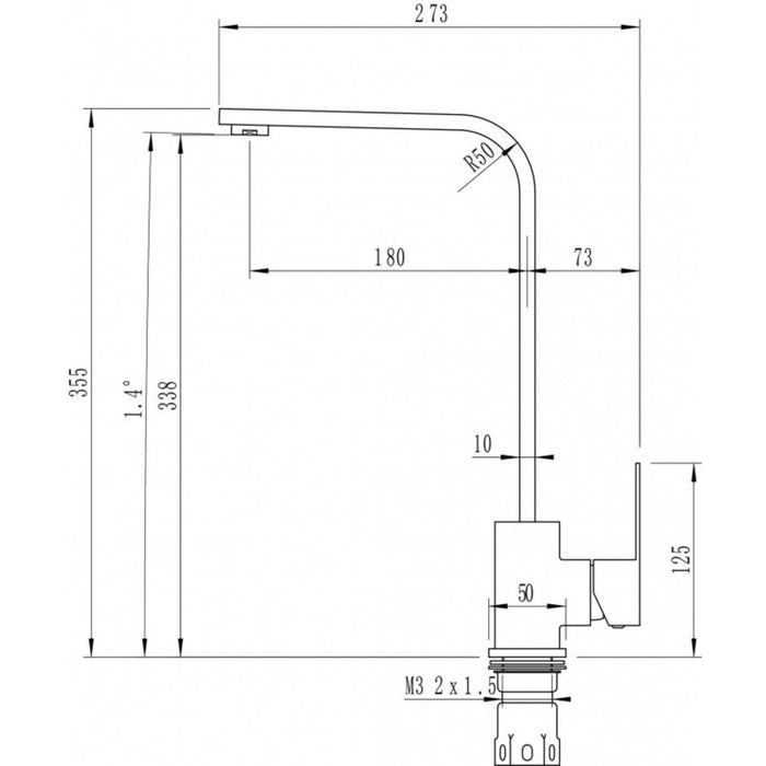 KITCHEN MIXER TEMPICO INTER CERAMIC
