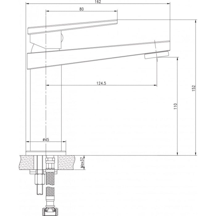 STANDING BASIN FAUCET NERO IC