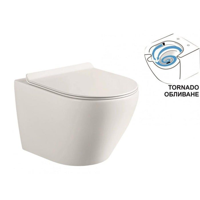 WALL-MOUNTED TOILET TORNADO 4937