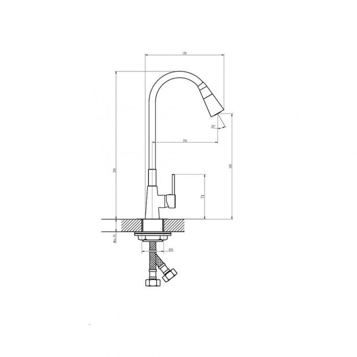 STANDING KITCHEN MIXER HAVANA BRG