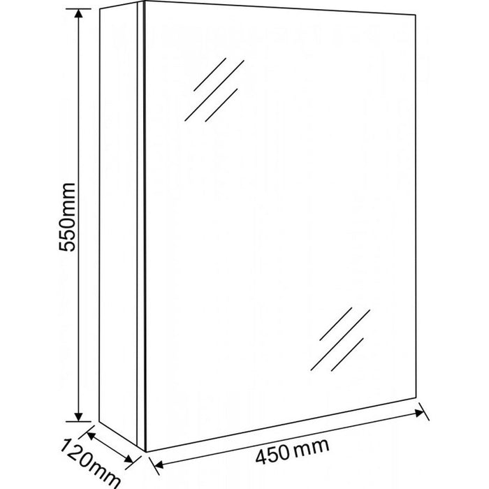 BATHROOM CABINET WITH MIRROR INTER CERAMIC ILINA