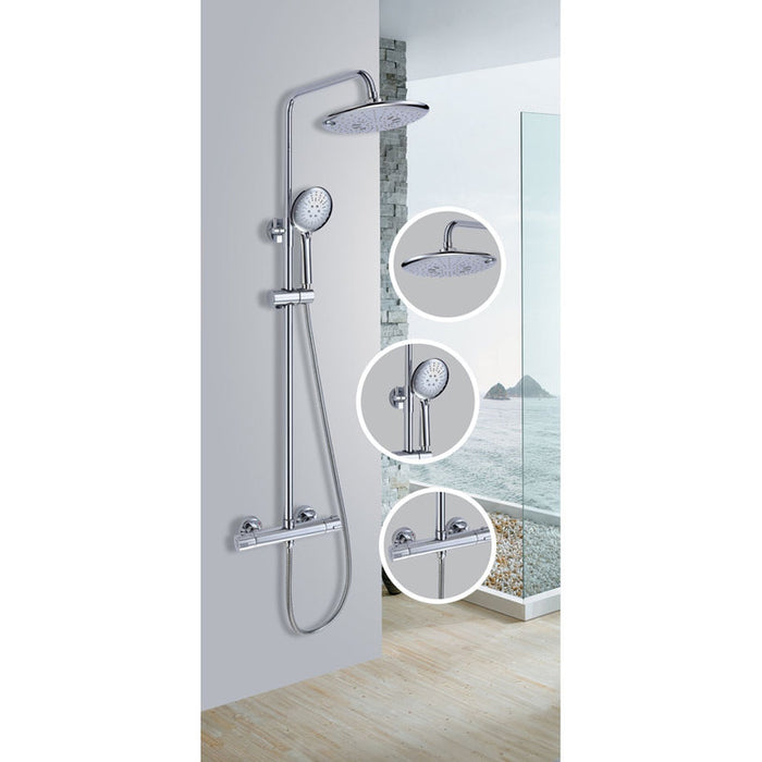INTER CERAMIC THERMOSTAT SHOWER SYSTEM SOLANGE 6221