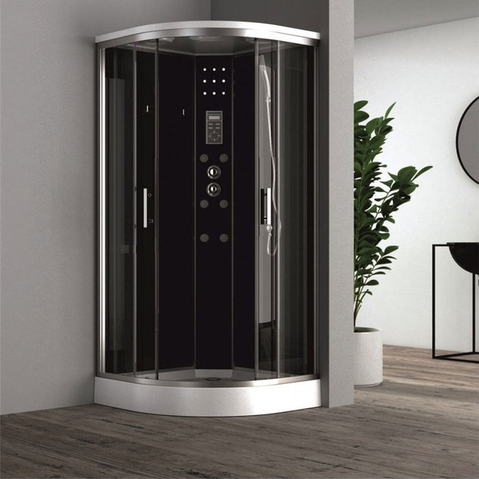 HYDROMASSAGE SHOWER CABIN 90X90 INTER CERAMIC 998 NEW EASY