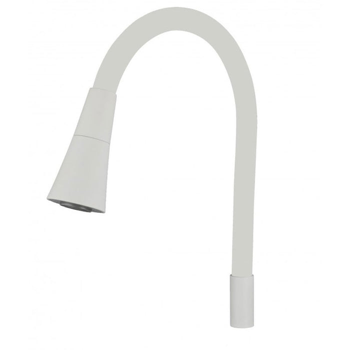 SILICONE MATT WHITE MIXER SPOUT