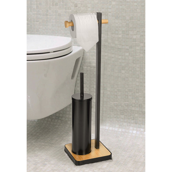 TOILET PAPER HOLDER WITH TOILET BRUSH INTER CERAMIC