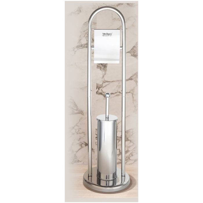 TOILET PAPER HOLDER WITH TOILET BRUSH INTER CERAMIC