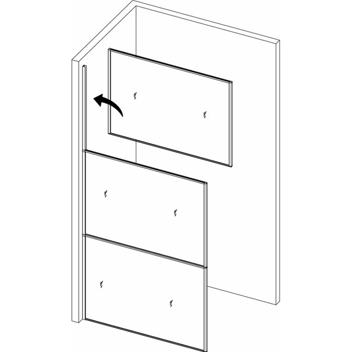 STATIONARY SCREEN 90X190 INTER CERAMIC 123B/90