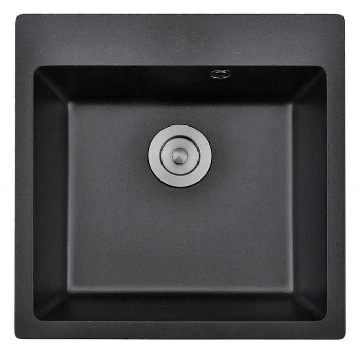 GRANITE KITCHEN SINK 5050 INTER CERAMIC SQUARE 50X50X20 CM BLACK