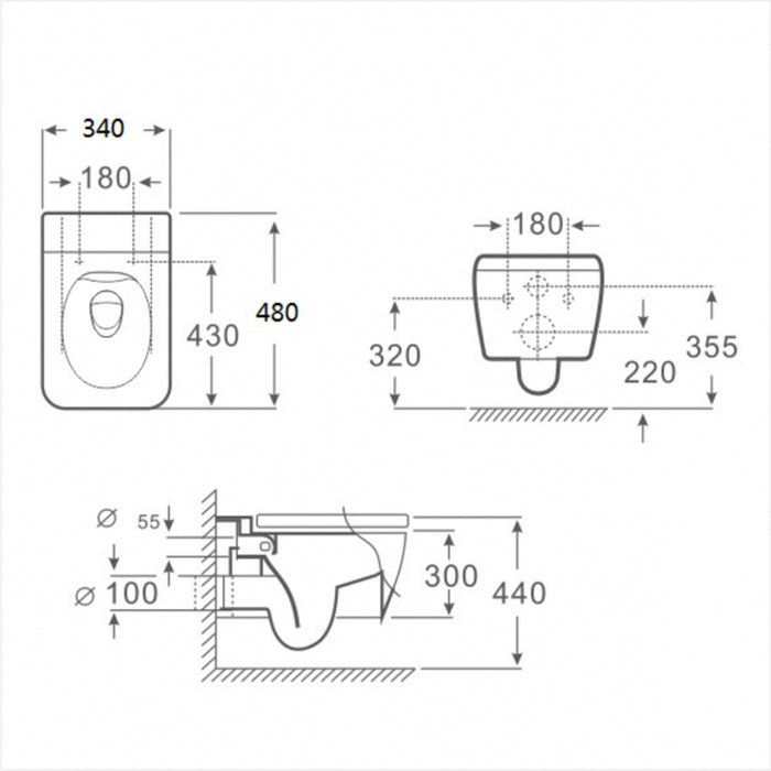 INTER CERAMIC STANDARD WHITE STRUCTURE KIT