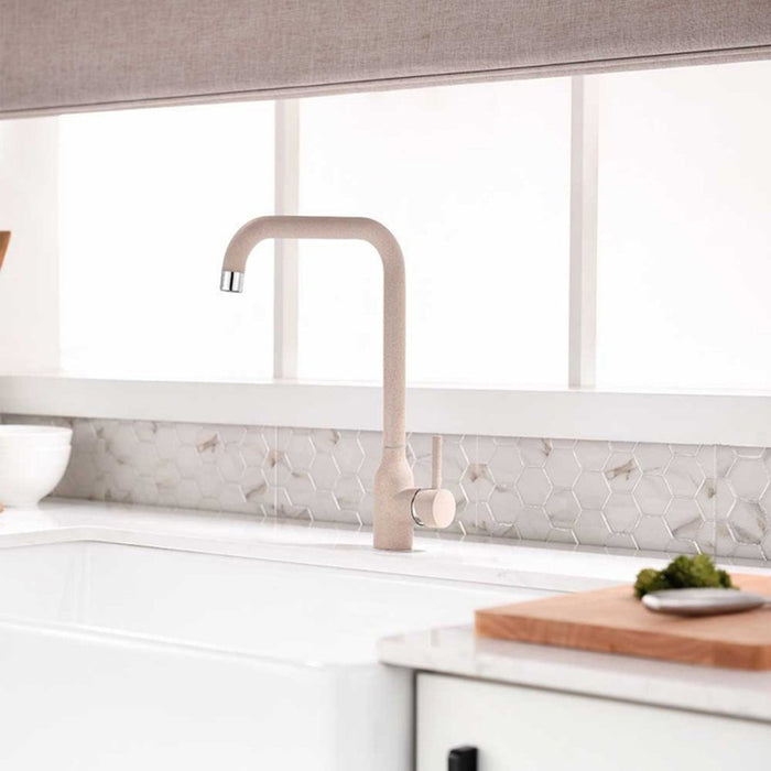 KITCHEN MIXER WITH GRANITE COVER INTER CERAMIC 7107005 SAND
