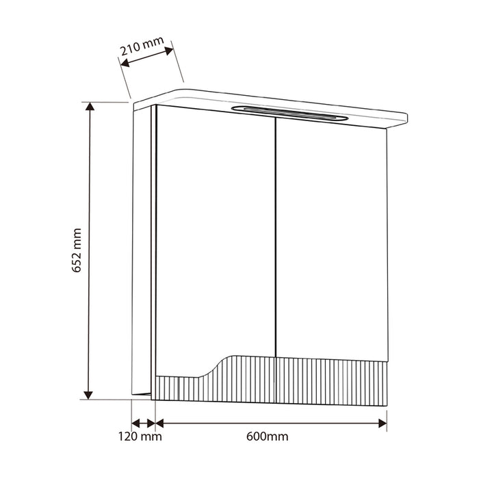 BATHROOM CABINET WITH MIRROR INTER CERAMIC