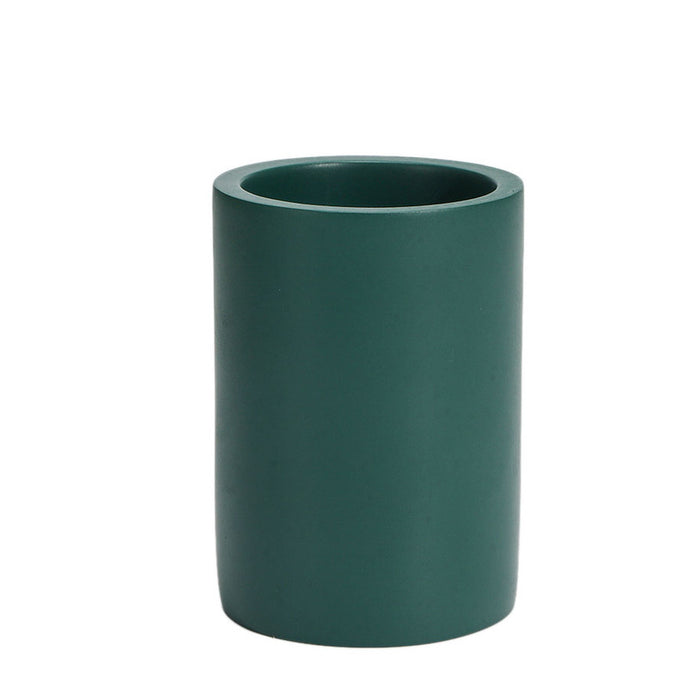 INTER CERAMIC EMERALD TOOTHBRUSH CUP