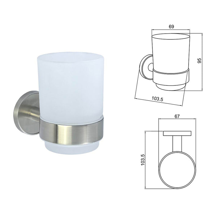 INTER CERAMIC LUSSO TOOTHBRUSH CUP