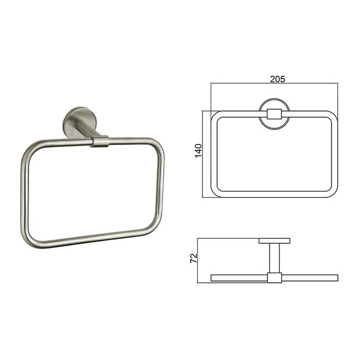 TOWEL RING INTER CERAMIC LUSSO