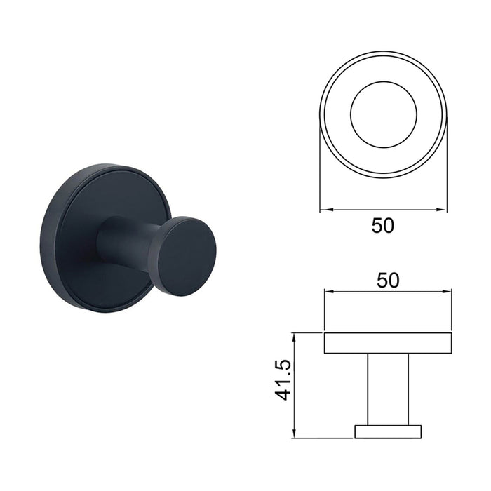 SINGLE BATHROOM HANGER INTER CERAMIC LUSSO