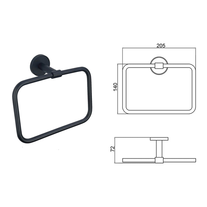 TOWEL RING INTER CERAMIC LUSSO