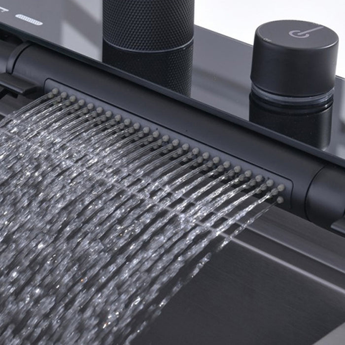 SINK SET WITH FILTERING SYSTEM AND ADDITIONAL FUNCTIONS INTER CERAMIC AQUARIS HAND MADE PVD