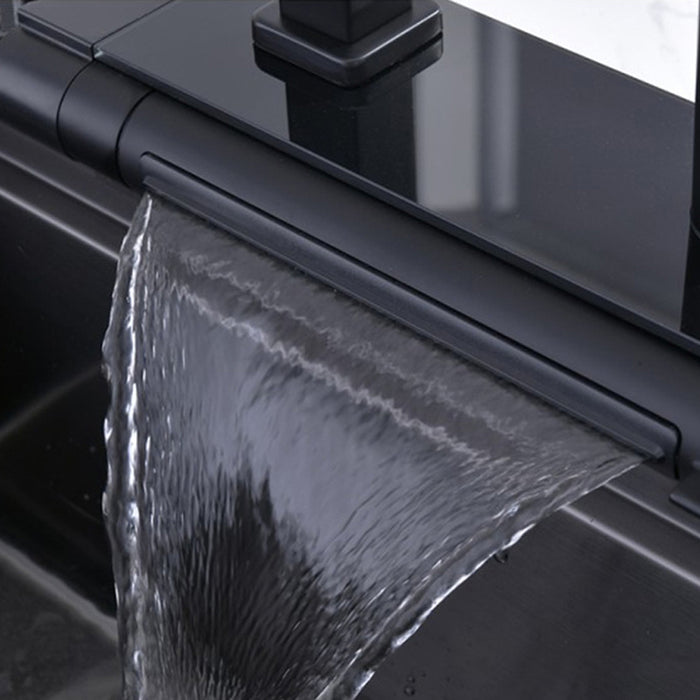 SINK SET WITH FILTERING SYSTEM AND ADDITIONAL FUNCTIONS INTER CERAMIC AQUARIS HAND MADE PVD