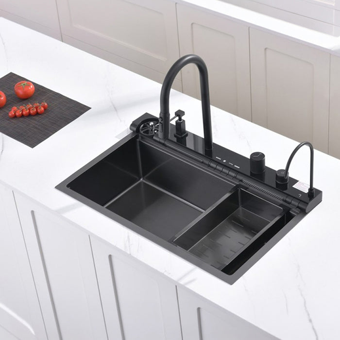 SINK SET WITH FILTERING SYSTEM AND ADDITIONAL FUNCTIONS INTER CERAMIC AQUARIS HAND MADE PVD