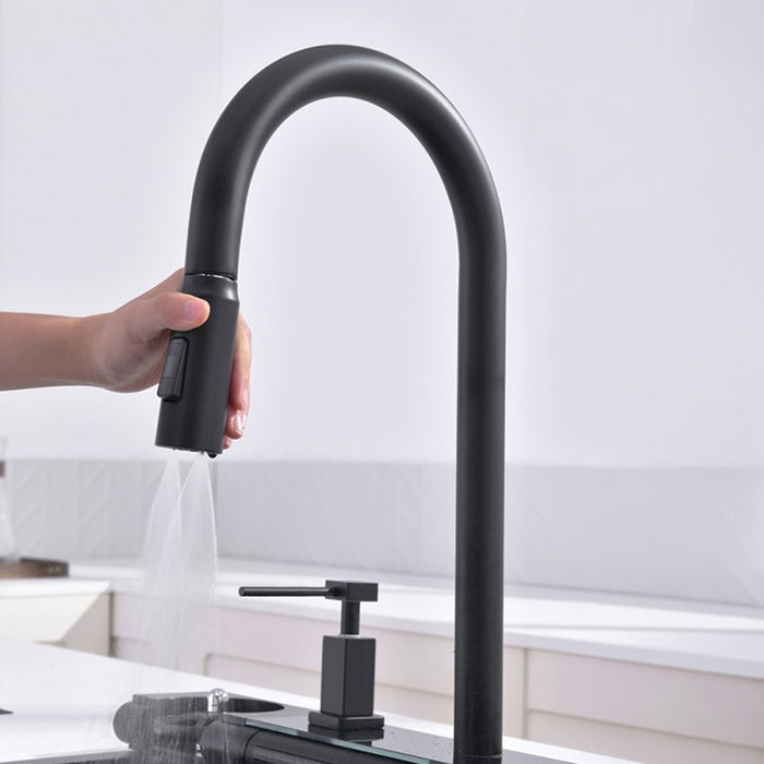 SINK SET WITH FILTERING SYSTEM AND ADDITIONAL FUNCTIONS INTER CERAMIC AQUARIS HAND MADE PVD
