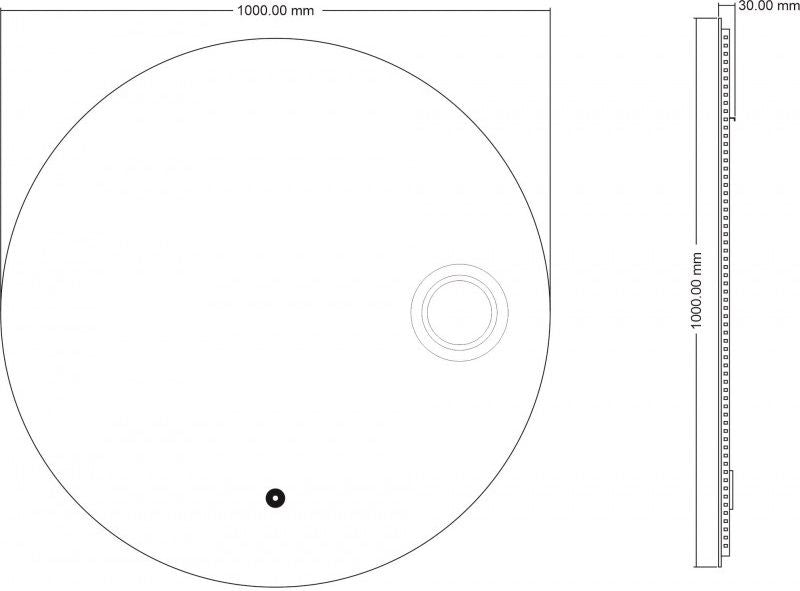 LED огледало за стена Inter Ceramic - ICL 1807, Ø100