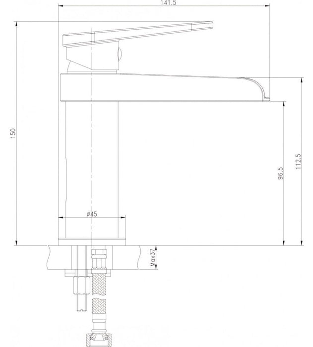 CASCADA GG STANDING BASIN MIXER