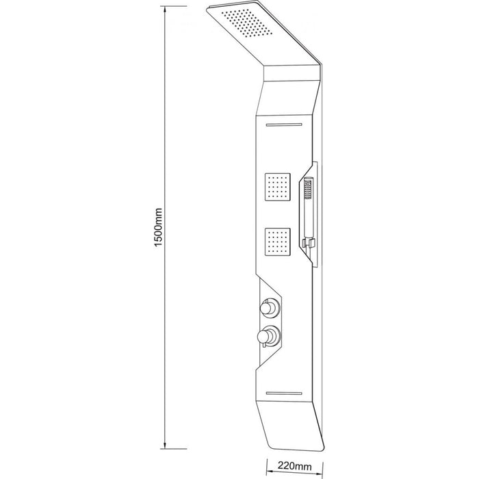HYDROMASSAGE PANEL DAISY 3615 IC