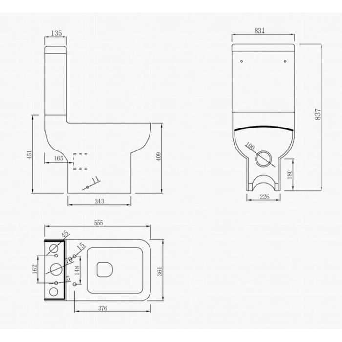 DANTE COMPACT MONOBLOCK REAR DRAIN
