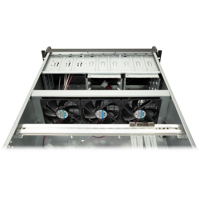 Server case InterTech 4U-4129L - Mini ITX, mATX, μATX, ATX, SSI EEB, Black