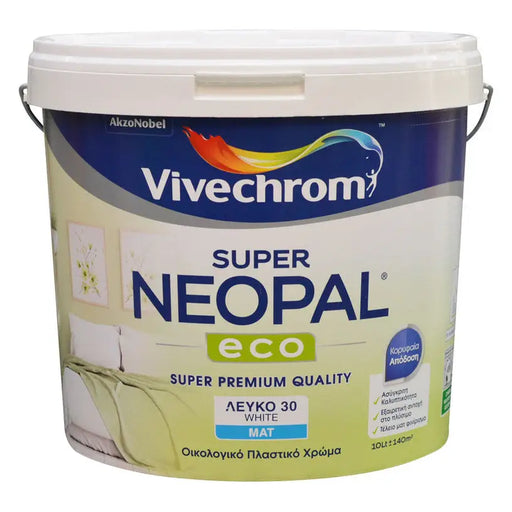 INTERIOR ECO PAINT 10 L WHITE VIVECHROM NEOPAL ECO - Бели интериорни бои<<<Интериорни бои<<<Бои и