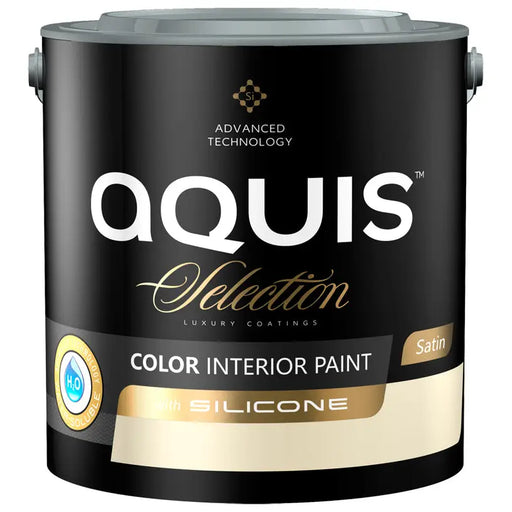 INTERIOR PAINT WITH SILICONE VANILLA CREAM 2.5 L AQUIS - Цветни интериорни бои<<<Интериорни бои<<<Подови и стенни