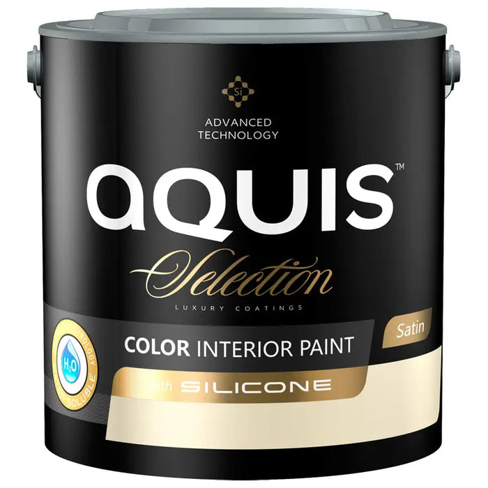 INTERIOR PAINT WITH SILICONE VANILLA CREAM 2.5 L AQUIS - Цветни интериорни бои<<<Интериорни бои<<<Подови и стенни