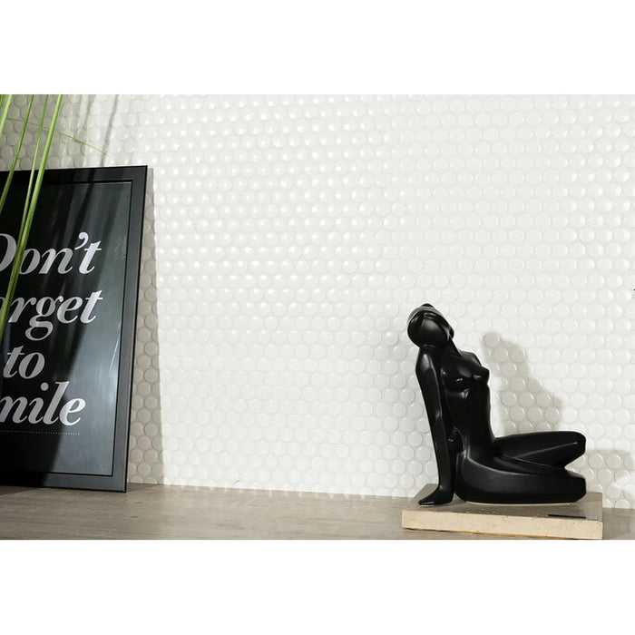 INTERMATEX PENNY WHITE GLOSS MOSAIC 31.5X29.1 CM