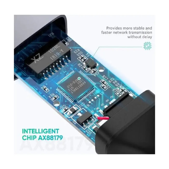 INTERNET ADAPTER USB A/RJ45 CM209 UGREEN - METAL - USB хъбове и адаптери<<<Компютърна периферия<<<AmperelB2B